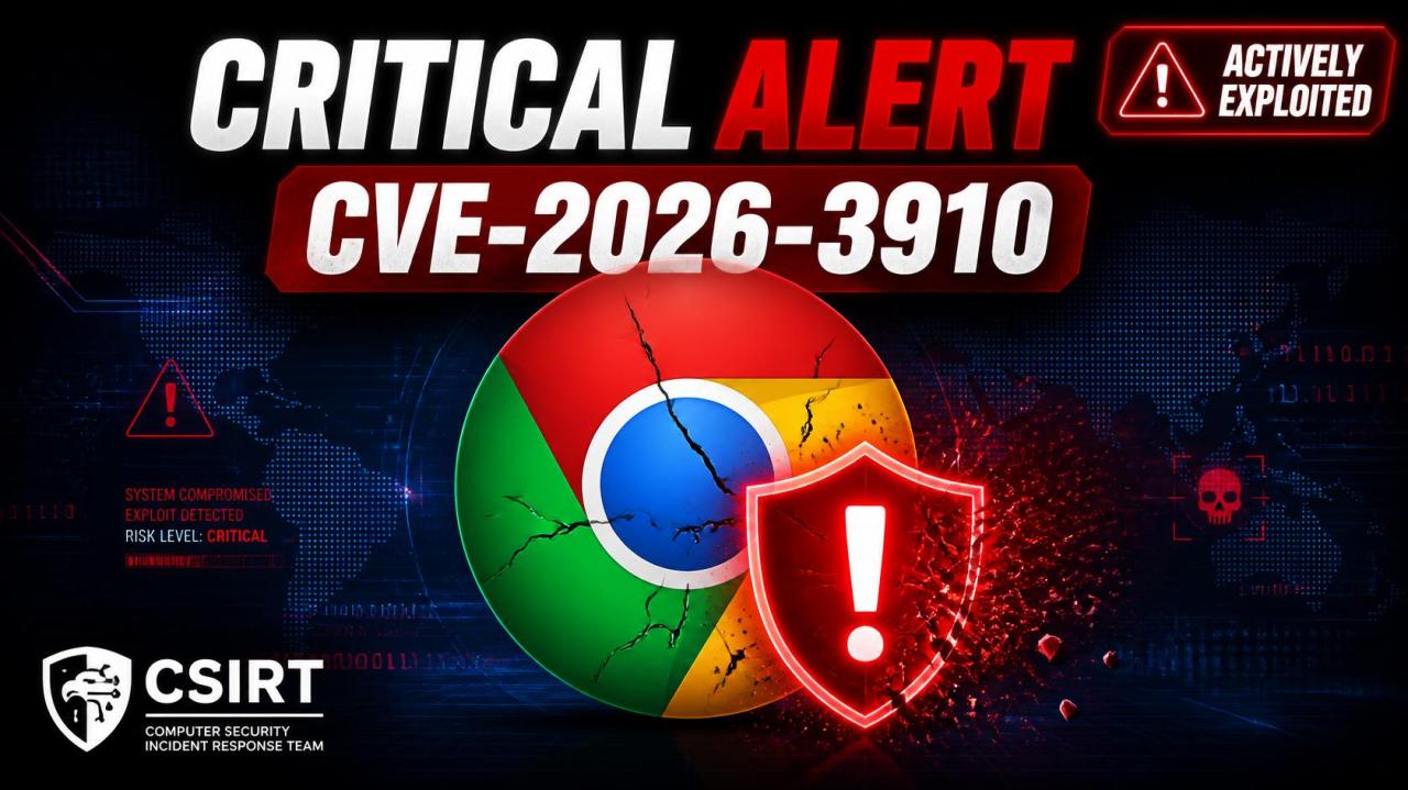 Celah Kritis Google Chrome CVE-2026-3910 Dieksploitasi Aktif